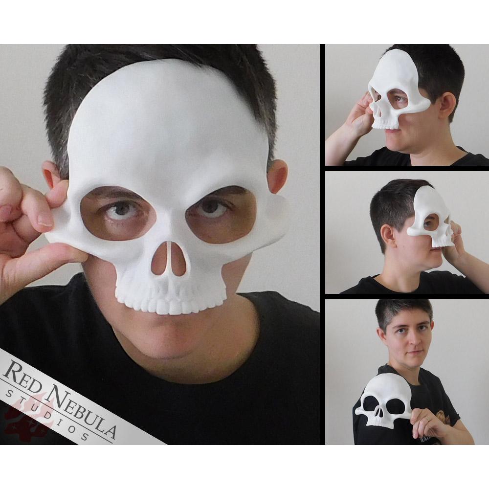 Human Skull Half Mask, Blank Cast Resin Mask for Skeleton Costumes - Etsy, image size:1000x1000