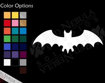 Bat Vinyl Decal, One or Three Flying Bats Decal, Animal Silhouette Car Window Sticker - Multiple Color Options