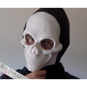 Human Skull Face Mask Blank, Resin Skeleton Mask, Halloween Costume Skull Mask, Death Mask, Scary Mask, Realistic Skull Masque, DIY Mask