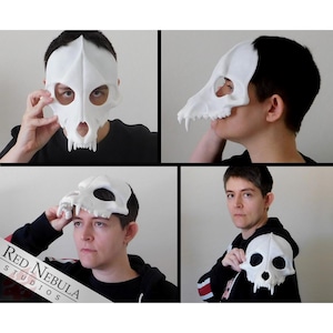 Wolf Skull Mask Blank - White Cast Resin Mask for Wolf, Dog, Fox, Coyote, Jackal, or other Canines