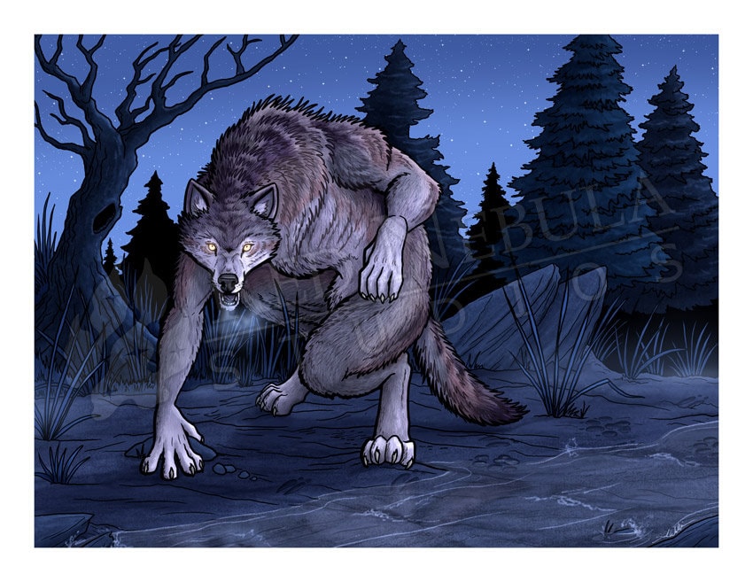 Werewolf Art Print, 