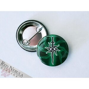 Inquisition Button, Magnet, or Keychain, 1.25&quot;, DAI Dragon Age Pinback Button