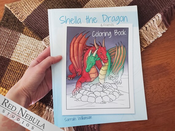 Shella the Dragon Coloring Book 28 Coloring Pages Single Sided