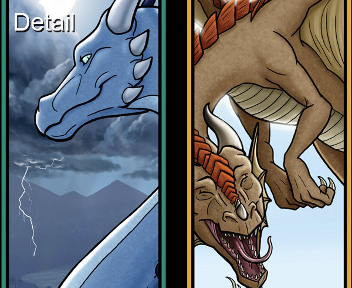 Seasonal Dragons Art Print, 