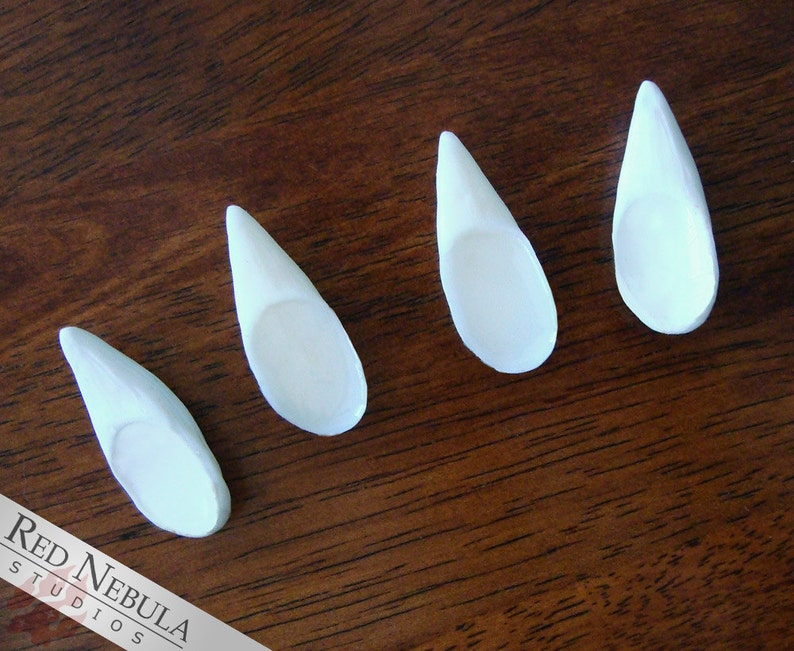Pointed Curved 1.5 Inch Claws in White or Black | Etsy