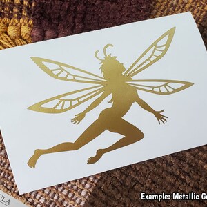 Fairy Vinyl Decal, I Love Faeries Fantasy Window Decal, Fairytale Outdoor Vinyl Multiple Color Options image 4