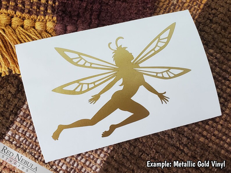 Fairy Vinyl Decal, I Love Faeries Fantasy Window Decal, Fairytale Outdoor Vinyl Multiple Color Options image 4