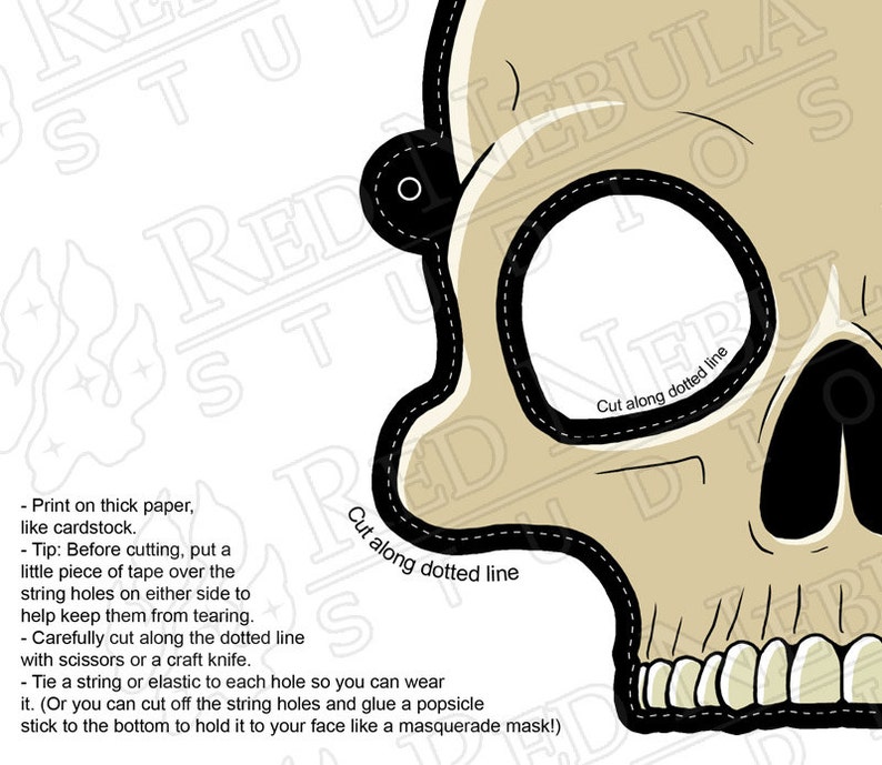 Colorful Skull Masks Instant Digital Download Printable - Etsy