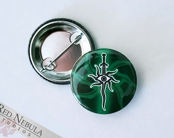 Inquisition Button, Magnet, or Keychain, 1.25", DAI Dragon Age Pinback Button