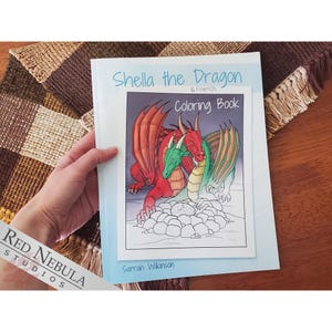 Shella the Dragon Coloring Book - 28 Coloring Pages, Single Sided - Coloring Book For Older Kids and Adults