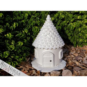 8&quot; Resin Fairy House Kit | 10 Piece DIY Build Your Own Fairy Cottage for Indoor/Outdoor, Cute Fantasy, Fairy Garden, or Cottagecore Project