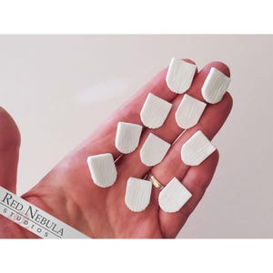 Resin Mini Shingles - Miniature Unpainted Weatherproof Roof Tiles for DIY Dollhouses or Fairy Garden Projects | Fairy House Kit Parts