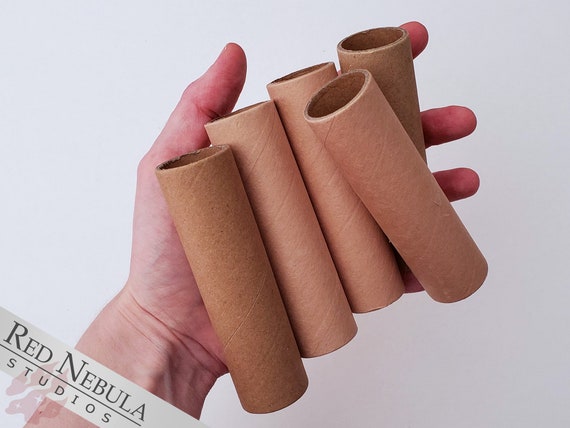 DESTASH Set of 5 Cardboard Tubes for Crafts, Thick Heavy Duty, 4 3/16 10.6  Cm Length, 1 1/8 2.9 Cm Diameter 