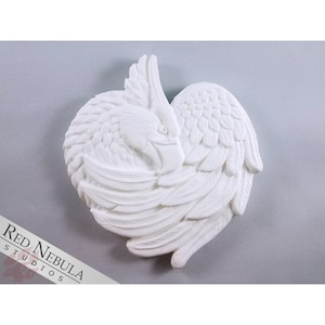 Blank Griffon Plaque, Flat-Back Cabochon, Gryphon Prop or Wall Art, Unpainted Resin Sculpture, Griffin Wall Hanging