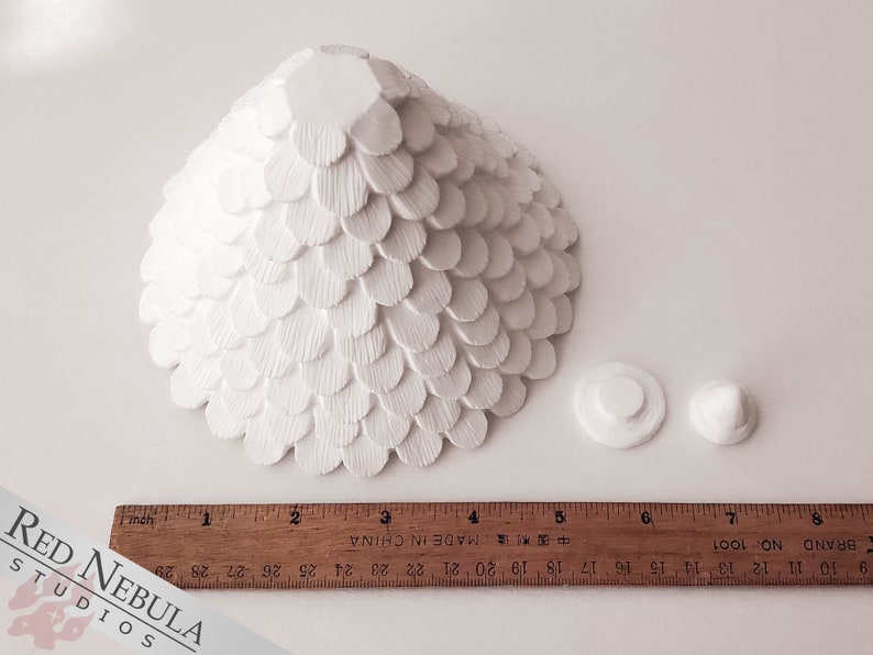 Resin Fairy House Roof 3 Piece Conical Roof with Shingles and Acorn-Shaped Finial for Fairy Garden Projects, Fairy House Kit Parts image 2