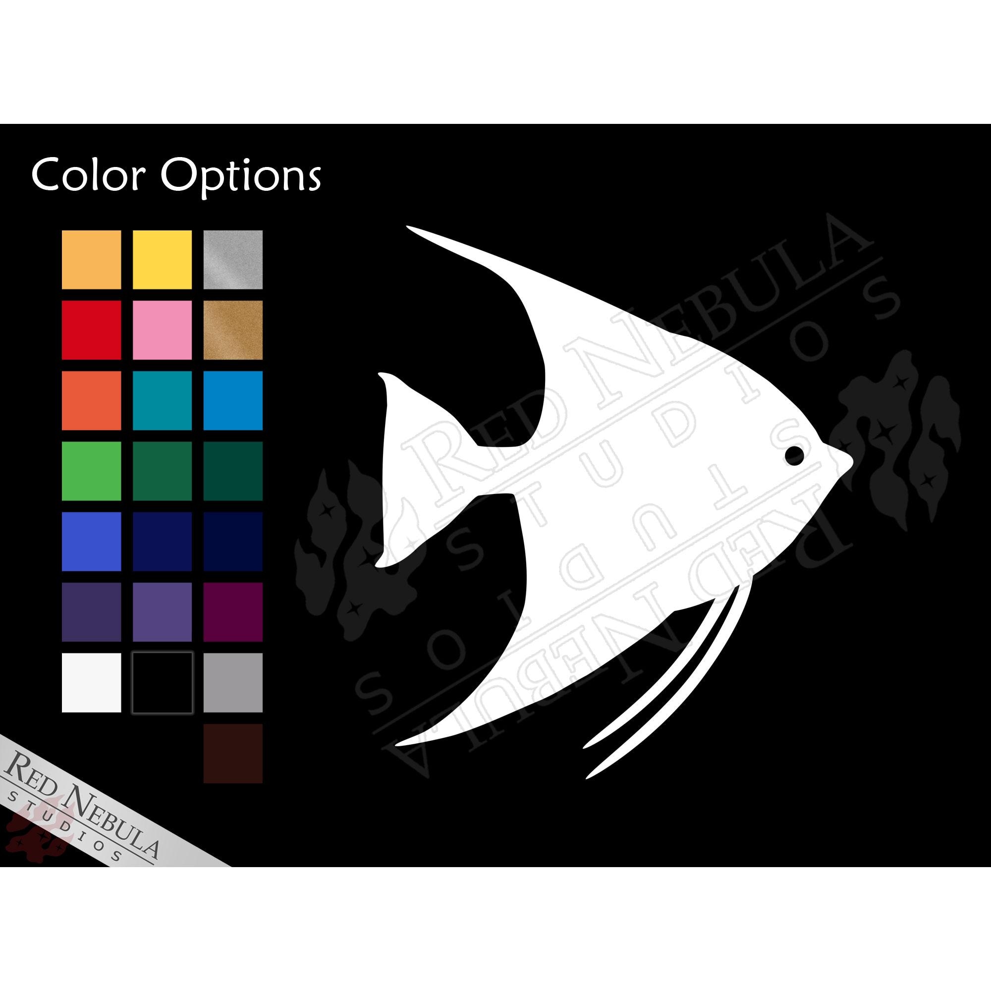 Angelfish Vinyl Decal, Pet Fish Decal for Aquarium Hobbyists ...