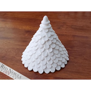 Resin Fairy House Roof - 3 Piece Conical Roof with Shingles and Acorn-Shaped Finial for Fairy Garden Projects, Fairy House Kit Parts