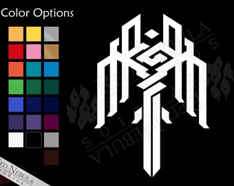 Kirkwall Vinyl Decal, Dragon Age Car Decal with the City of Kirkwall Coat of Arms - Multiple Color Options