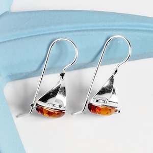 Sailboat Earrings, Sterling Silver Boat Earrings, Yacht Earrings, Nautical Jewelry, Sailor Gifts, Sailing spinnaker, Nantucket life