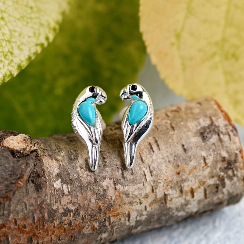 Parrot Earrings Etsy