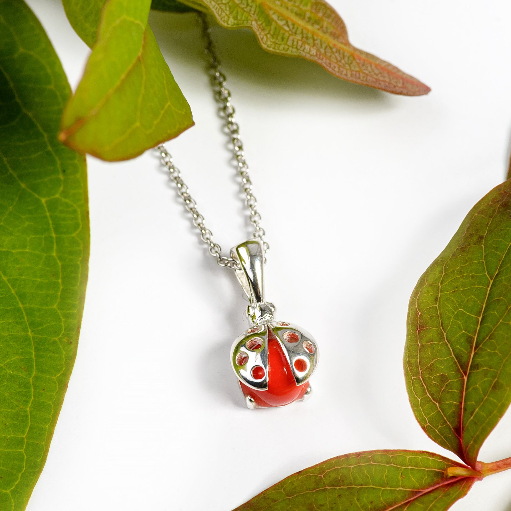 initial necklace ladybird lover gifts insect lover gifts bff gifts ladybug necklace Ladybird necklace ladybird jewelry sister gifts