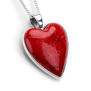Red Heart Pendant - Etsy