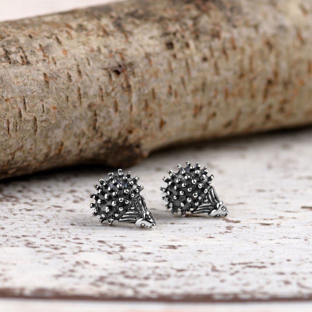 Boucles D'oreilles Hérisson En Argent Sterling 925 - Cadeau Hypoallergénique Pour Femme, DAYLINLOVE
