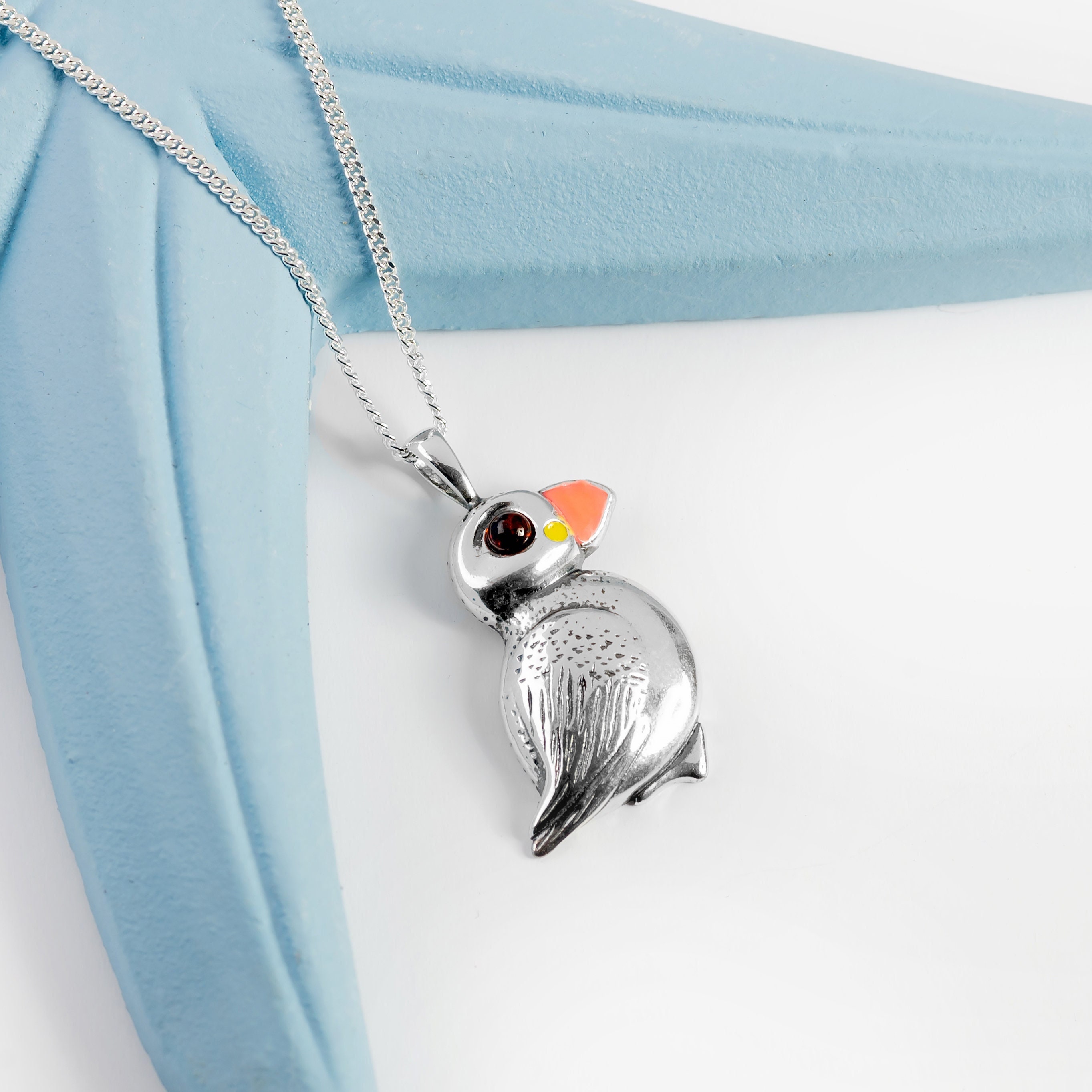 Silver Bird Necklace Puffin Necklace Puffin Jewelry Silver Bird Jewelry Silver Bird Pendant Gift for Bird Lover Best Friend Gift Etsy