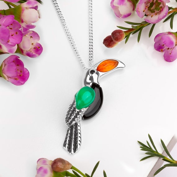 Sterling Silver Bird Carnelian Necklace Sterling Silver Bird Carnelian Necklace