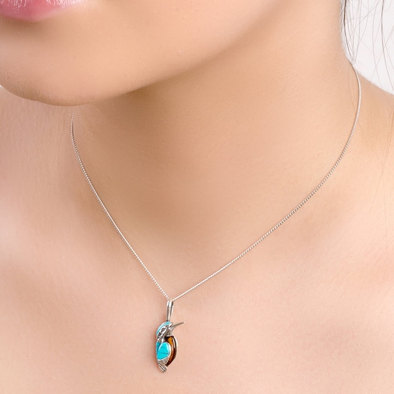 Iconic Water Drop Colour Changing Necklace with 925 Silver Chain