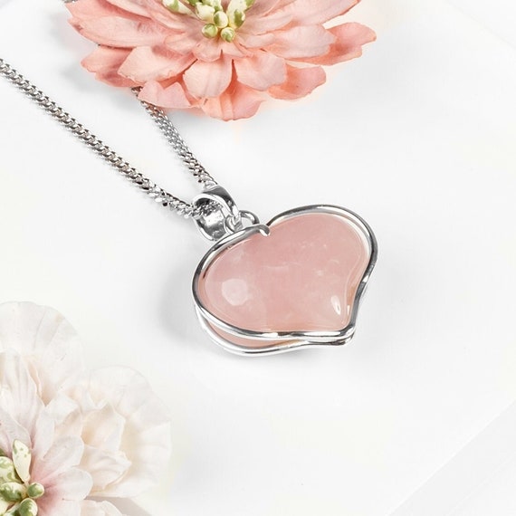 Sterling Silver Chakra Stone Heart Pendant Sterling Silver Chakra Stone Heart Pendant