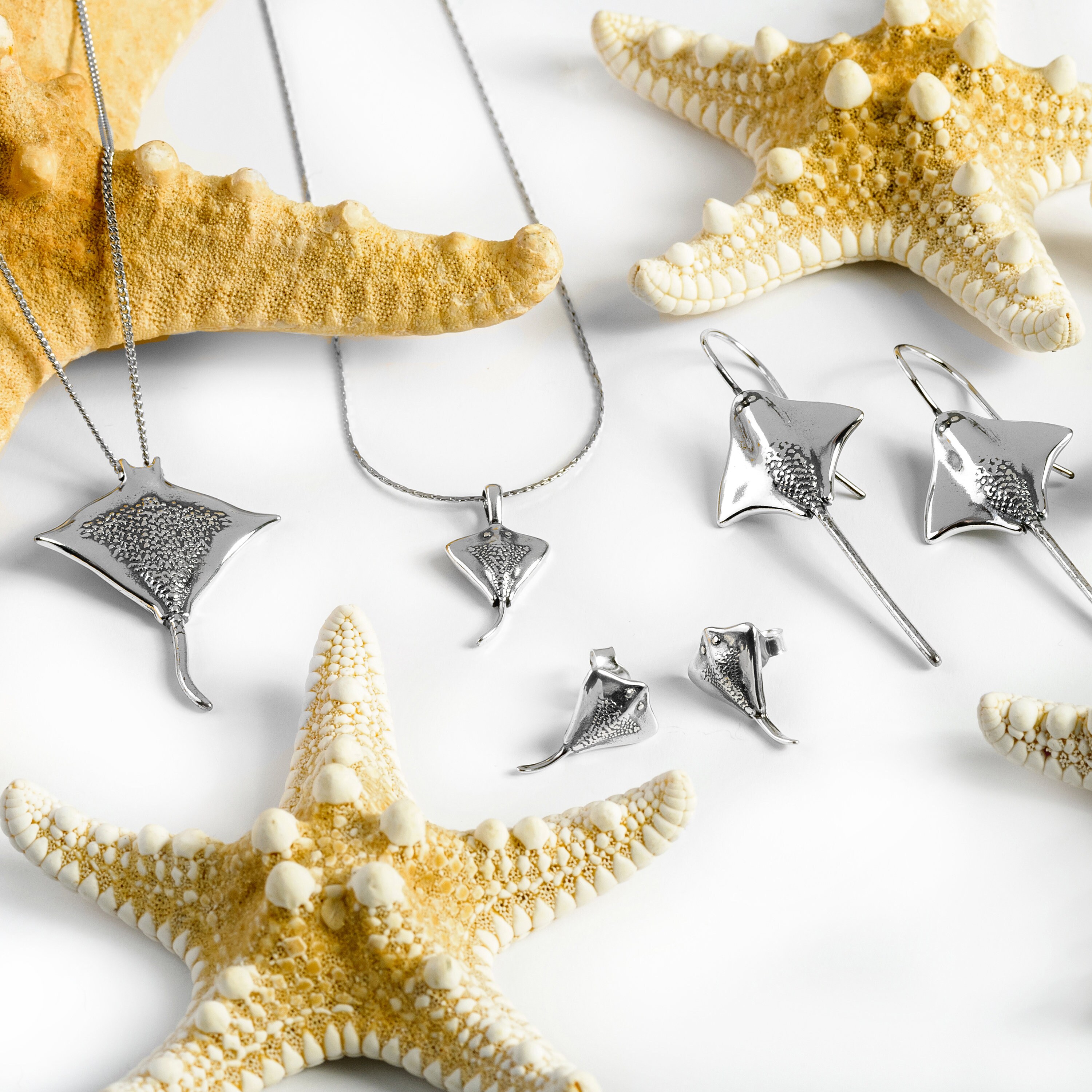 ONEFINITY Collana Stingray In Argento Sterling 925 Ciondolo Manta Ray Gioielli Oceano Regali Per Le Vacanze Di Natale Per Uomini E Donne