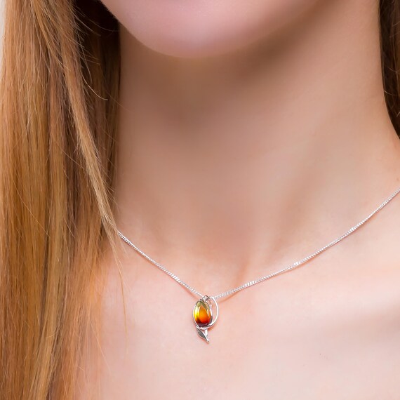 SilverAmber Lovely Pendentif ambre de la Baltique et argent sterling 925 456 g