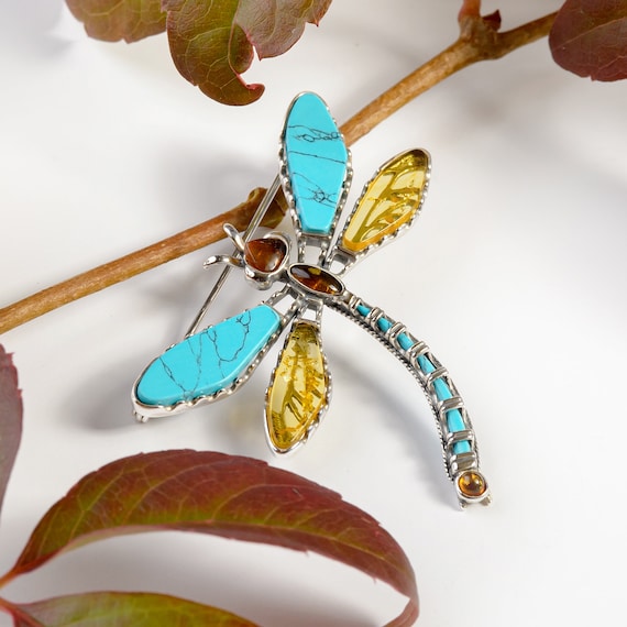 Dragonfly brooch pin deals