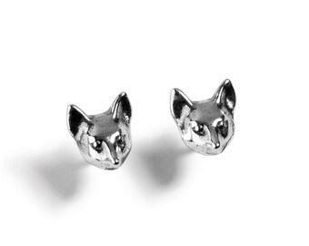 URBAN SHe° Orecchini A Volpe In Argento Sterling 925 | Design Origami Minimalista | 13 X 7 Mm | Gioielli Eleganti Per Amanti Degli Animali - 2