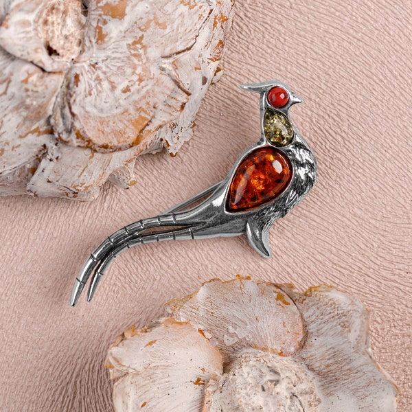 pheasant tie pin