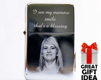 Personalised Lighter, Photo & Text Personalized Lighter, Quality Gift for Father's Day, Gift for Husband, Anniversary gift