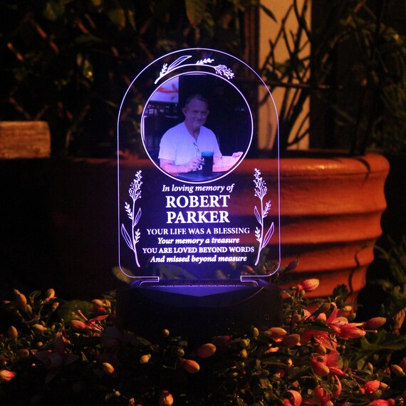 Personalised Solar Light With Memorial Photo - Illuminate