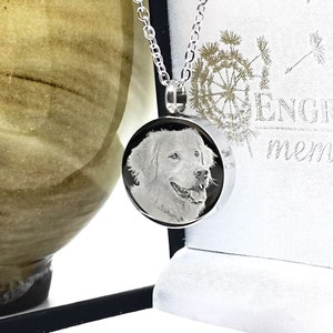 Personalised Cremation Pendant, Memorial Necklace Jewelry, Bereavement Keepsake, Stainless Steel Ashes Urn, Engraved Gift