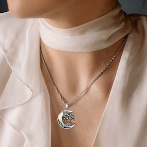Cremation Ashes Necklace Family Tree, Memorial Pendant, Remembrance Jewelry, Custom Tribute, Meaningful Gift 画像 3