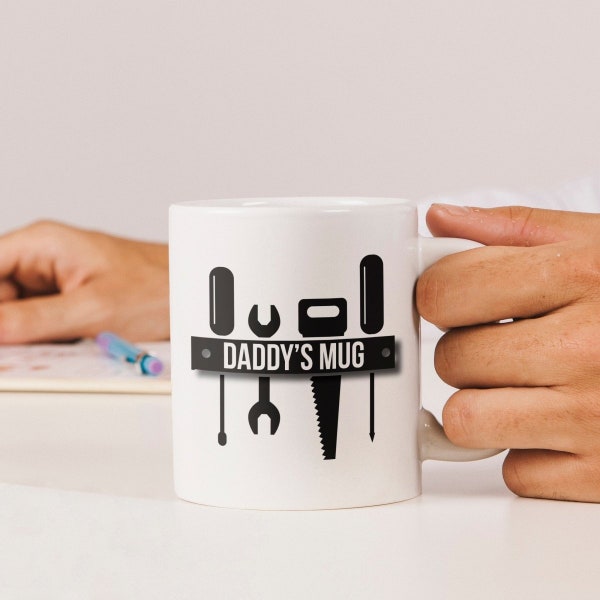 Custom Tool Bench Mug Perfect Father's Day Gift for Men, Personalized and Practical | Tool design Mug