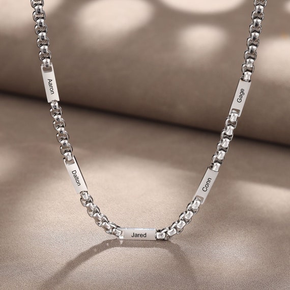 Father's day outlet necklace engraved