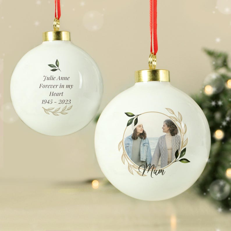 Personalised Photo Memorial Bauble - Thumbnail 4