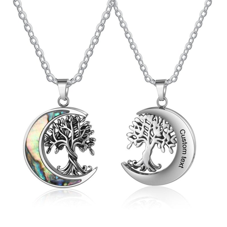 Cremation Ashes Necklace Family Tree, Memorial Pendant, Remembrance Jewelry, Custom Tribute, Meaningful Gift 画像 2