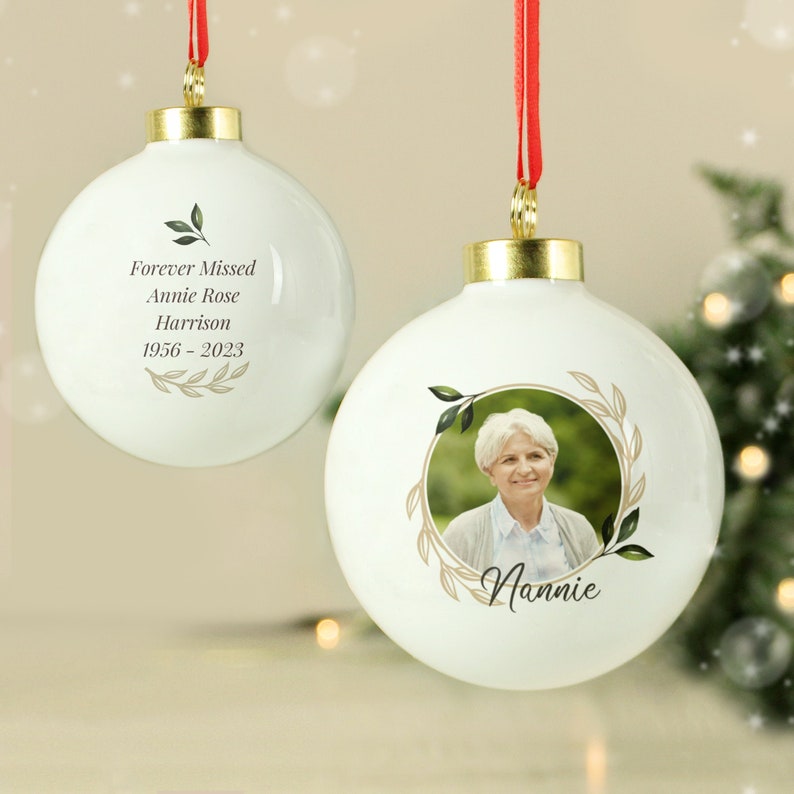 Personalised Photo Memorial Bauble - Thumbnail 2