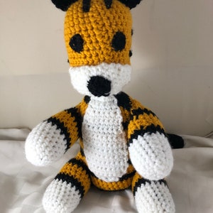 Hobbs Stuffed Toy: Hand-Crocheted 15-Inch Tiger