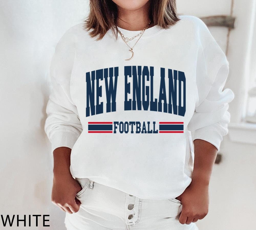Discover New England Football Sweatshirt, Vintage Style New England Football, Football Sweatshirt, New England Sweatshirts