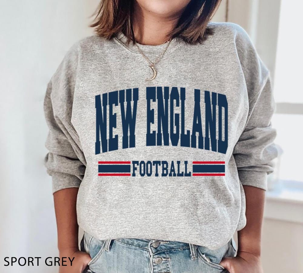 Discover New England Football Sweatshirt, Vintage Style New England Football, Football Sweatshirt, New England Sweatshirts