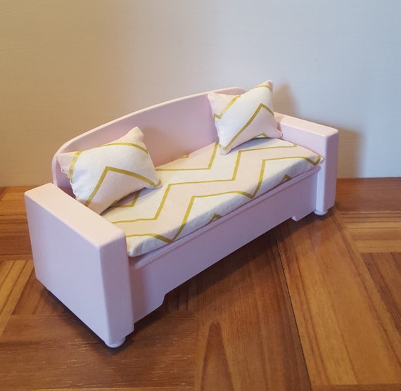 Pink 1 6 Scale Sofa Playscale Doll Couch Barbie Size Living Room
