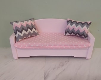 Two 1:6 Scale Modern Chevron Style Pillows Playscale 12 Inch Doll Size